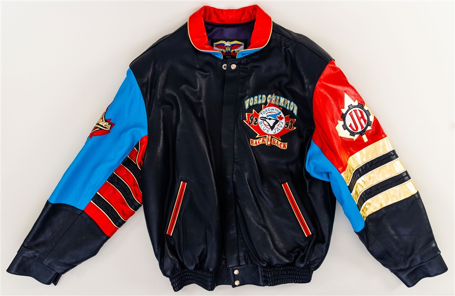 Toronto Blue Jays 1992/1993 Back to Back World Series Champions Jeff Hamilton Limited-Edition Leather Jacket #32/50 with COA