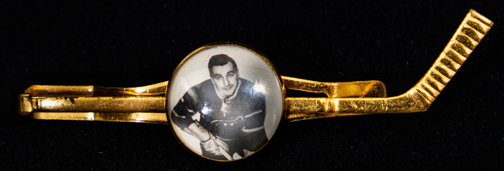 Bob Fillion Circa-1950 Montreal Canadiens Bee Hive Premium Hockey Stick Tie Clip