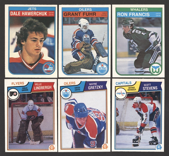 1982-83 O-Pee-Chee Hockey Complete 396-Card Set and 1983-84 O-Pee-Chee Near Set - High Grade 