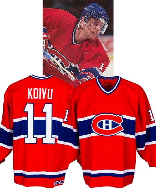 Saku Koivus 1996-97 Montreal Canadiens Game-Worn Jersey - Photo-Matched!