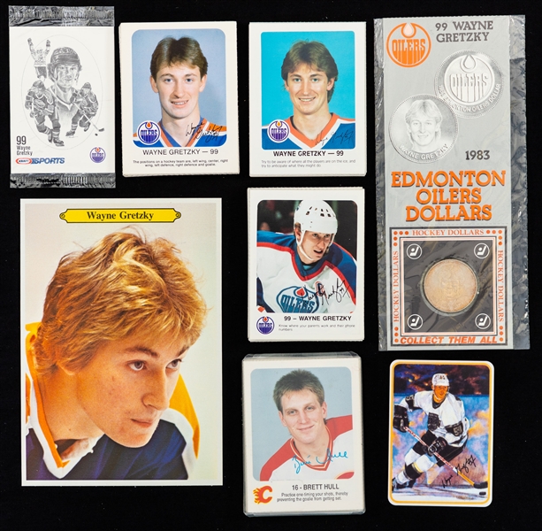 1980s Promo/Food Issue & Small Set Collection Including 1986-87 Kraft Card Sets (2), 1980-81 O-Pee-Chee Super Photos (2 sets), 1980s Oilers/Flames Red Rooster (with Gretzky Cards) and Others