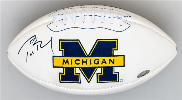 Tom Brady Signed University of Michigan Football - TriStar Authenticated  