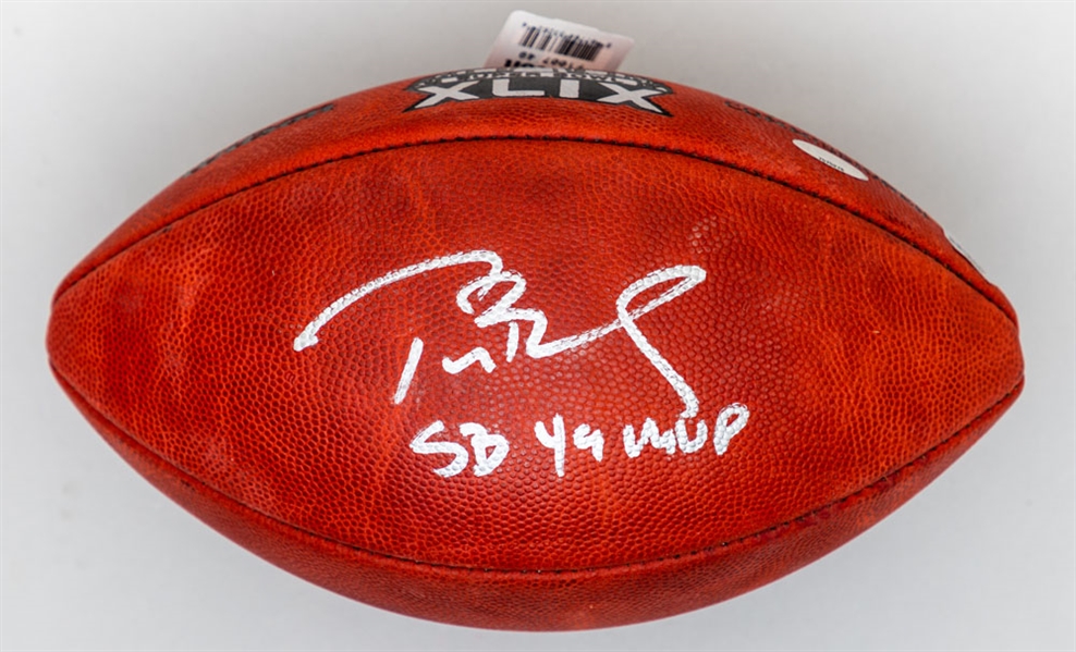 Tom Brady Signed Super Bowl XLIX Football with "SB 49 MVP" Annotation - TriStar and Fanatics Authenticated