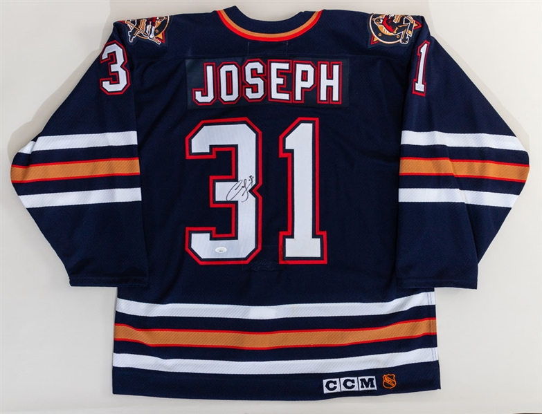 Kevin Lowe and Curtis Joseph Signed Edmonton Oilers Jerseys - JSA Authenticated