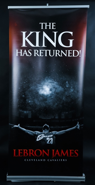LeBron James “The King Has Returned“ Cleveland Cavaliers Sports Illustrated Banner (33" x 86")