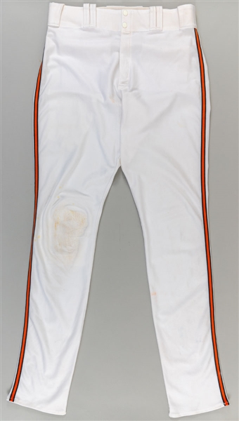 Vladimir Guerreros 2011 Baltimore Orioles Game-Worn Pants - Final MLB Season - Photo-Matched!