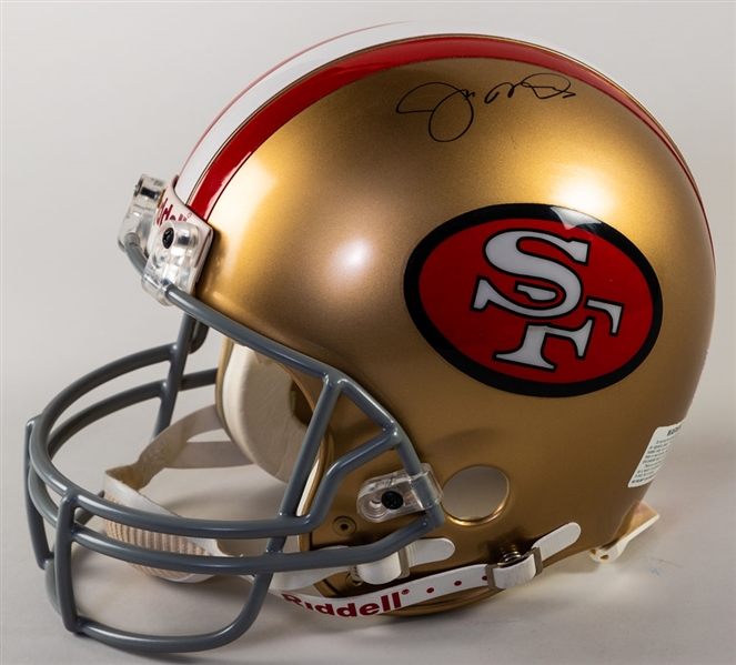 Joe Montana Signed San Francisco 49ers Full-Size Riddell Helmet with UDA COA