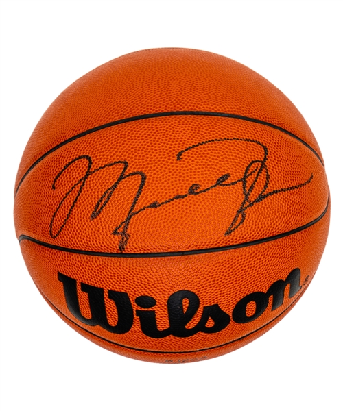 Michael Jordan Signed Wilson Official Jet Basketball with UDA COA