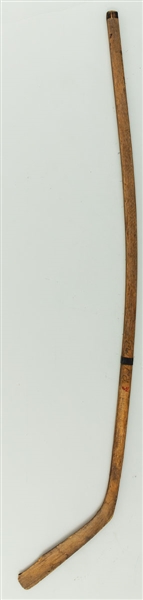 Scarce 1930s Bradford Wood Products Nick “Red” Metz Toronto Maple Leafs Signature Model One-Piece Hockey Stick 