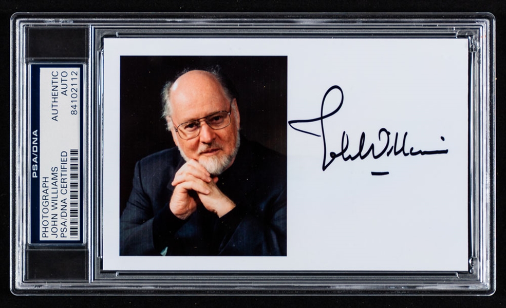 American Composer/Conductor John Williams (Star Wars / Jaws / Indiana Jones / Superman) Signed Photo - PSA/DNA Certified