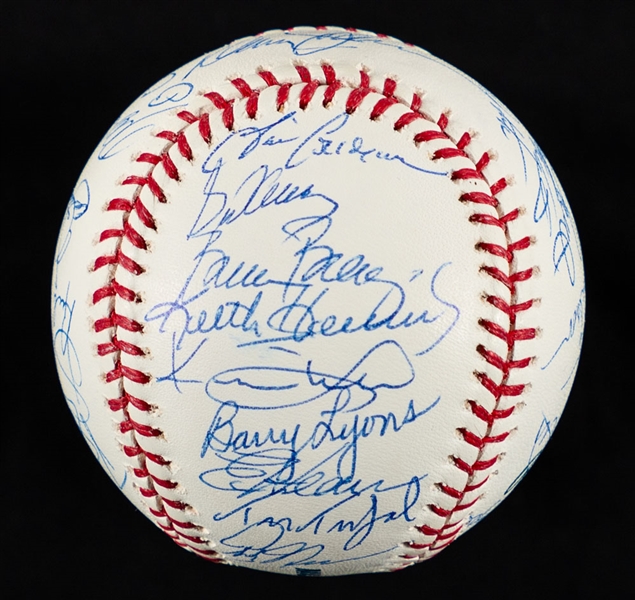 New York Mets 1986 World Series Champions Team-Signed Baseball by 30+ with JSA LOA