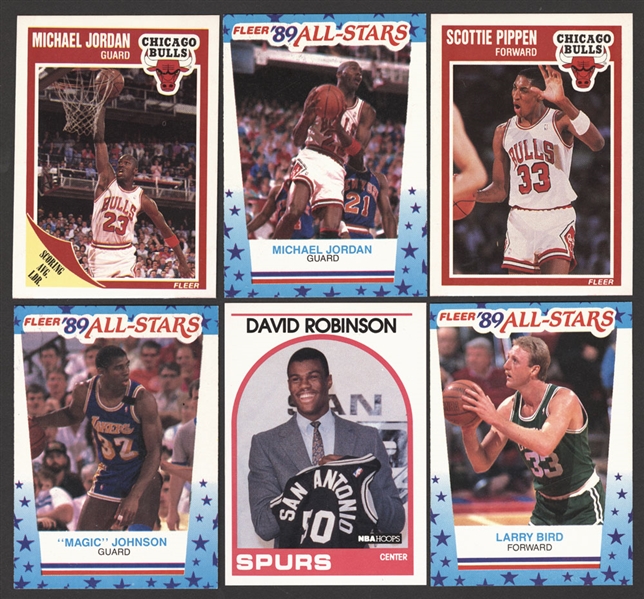 1989-90 Fleer NBA Basketball Set (168 Cards + 11 Stickers), 1991-92 Upper Deck NBA Basketball Sealed Factory Set (Inaugural Edition) Plus Other Cards/Rookies