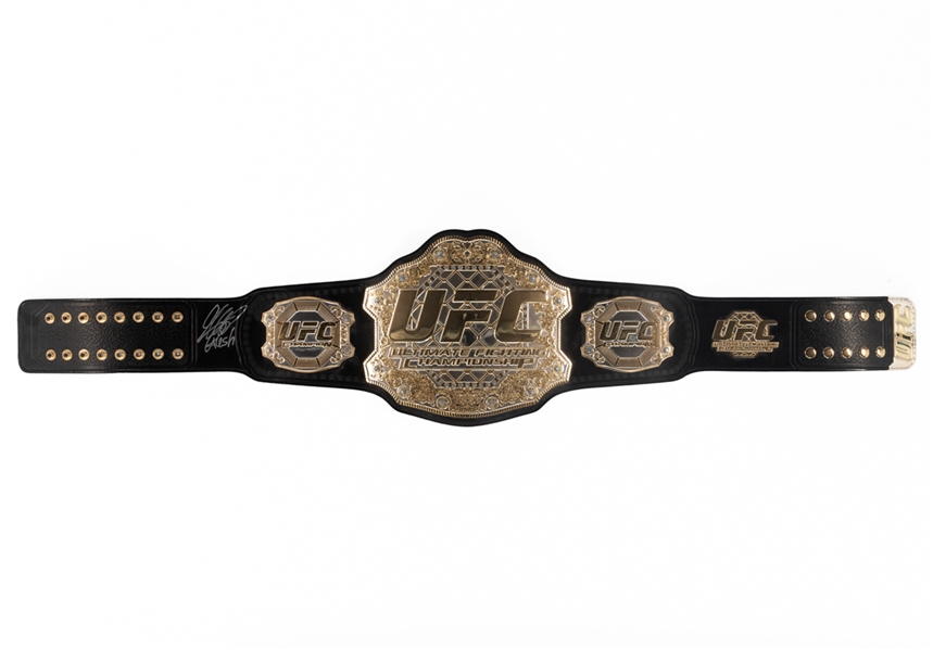 Georges St-Pierre Signed UFC / Ultimate Fighting Championship Replica Belt with JSA Auction LOA