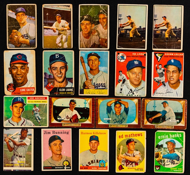 1950s and 1960s Topps and Bowman Baseball Card Collection (400+)