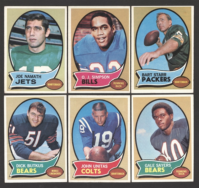 1970 Topps NFL Football Complete 263-Card Set