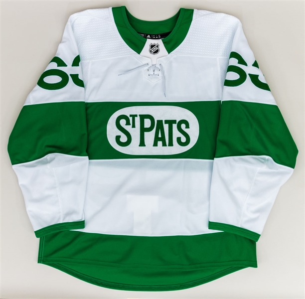 Tyler Ennis’ 2018-19 Toronto Maple Leafs “Toronto St Pats” Game-Worn Alternate Jersey with Team COA 