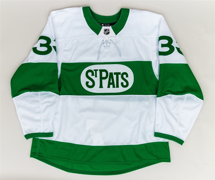 Frederik Gauthier’s 2018-19 Toronto Maple Leafs “Toronto St Pats” Game-Worn Alternate Jersey with Team COA 