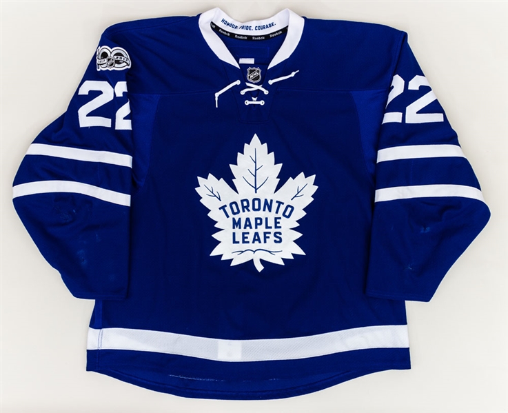 Nikita Zaitsev’s 2016-17 Toronto Maple Leafs Game-Worn Rookie Season Jersey with Team COA – NHL Centennial Patch! – Team Repairs! – Photo-Matched! 