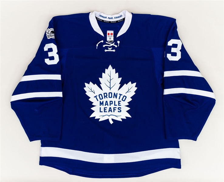 Frederik Gauthier’s 2016-17 Toronto Maple Leafs Game-Worn Rookie Era Jersey with Team COA – NHL Centennial Patch! – Photo-Matched! 