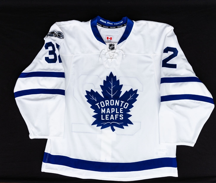 Josh Leivo’s 2016-17 Toronto Maple Leafs Game-Worn Jersey with Team COA – NHL Centennial Patch! 