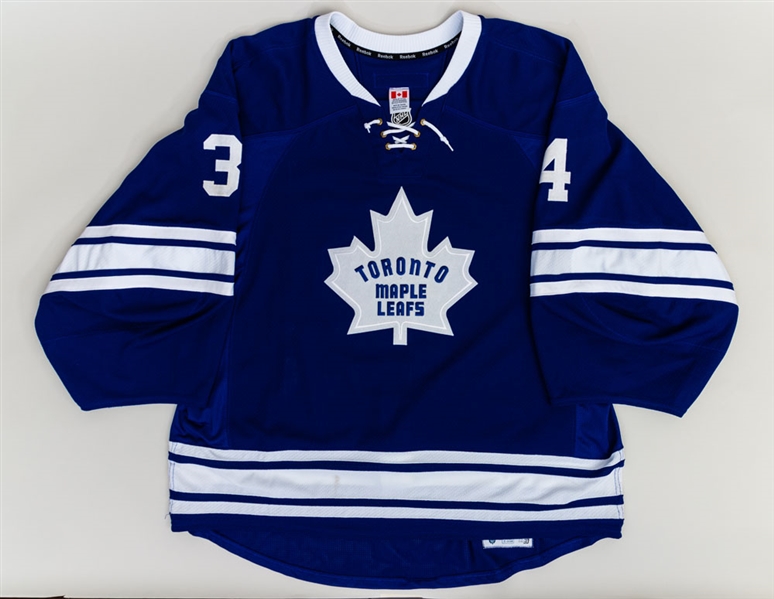 James Reimer’s 2014-15 Toronto Maple Leafs Game-Worn Alternate Jersey with Team LOA 