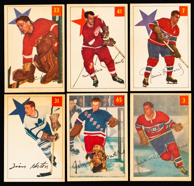 1954-55 Parkhurst Hockey Complete 100-Card Set 