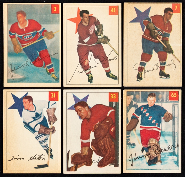 1954-55 Parkhurst Hockey Complete 100-Card Set