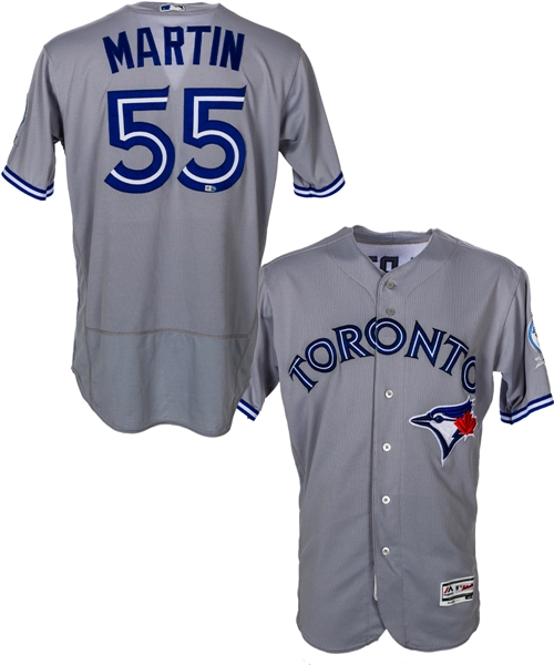 Russell Martins 2016 Toronto Blue Jays Game-Worn Jersey - 40th Anniversary Patch - MLB Authenticated
