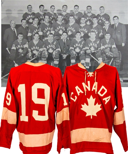 Canada National Hockey Team Circa 1966-67 Game-Worn Jersey Attributed to Duane McPhail