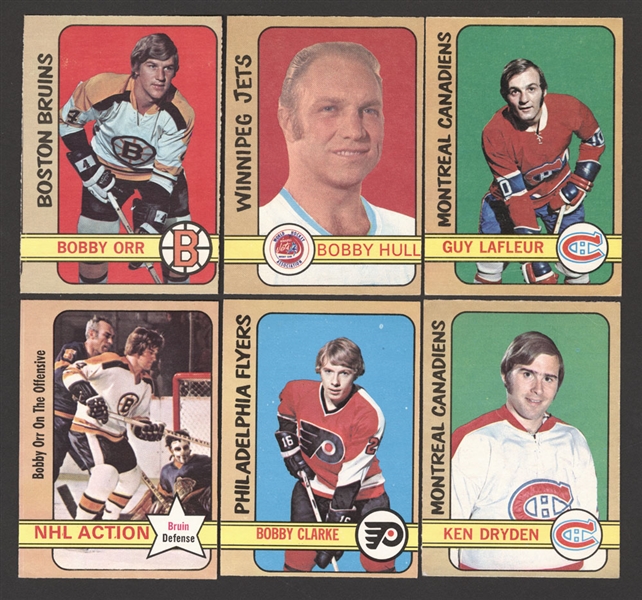 1972-73 O-Pee-Chee Hockey Mid-to-High Grade Complete 341-Card Set 