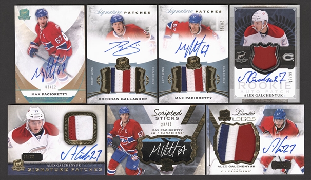 Montreal Canadiens Hockey Cards (51) Including Patches/Autographs/Rookies - Gallagher, Pacioretty, Galchenyuk, Subban, Koivu, Kovalev