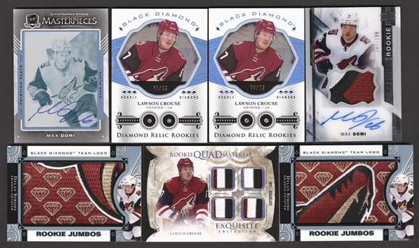 Phoenix/Arizona Coyotes Hockey Cards (61) Including Patches/Autographs/Rookies - Strome, Ekman-Larsson, Crouse, Domi, Joseph, Doan, Roenick