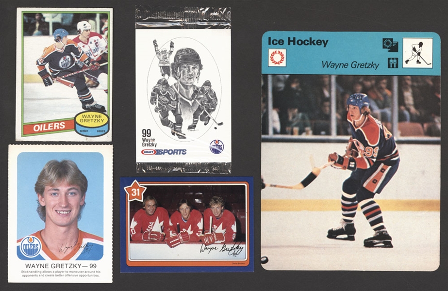 1979-89 O-Pee-Chee, Topps and Other Brands Wayne Gretzky Hockey Cards (300+) Including 1977-79 Sportscaster Card