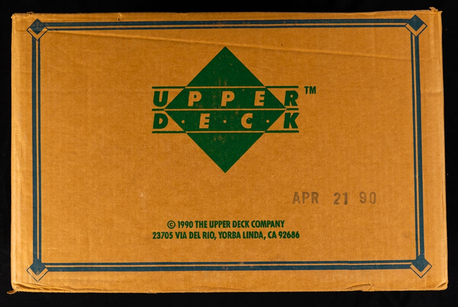 1990 Upper Deck Baseball Low Series Factory Sealed Case Containing 20 Unopened Boxes - Larry Walker, Sammy Sosa, Juan Gonzalez and John Olerud Rookie Card Year