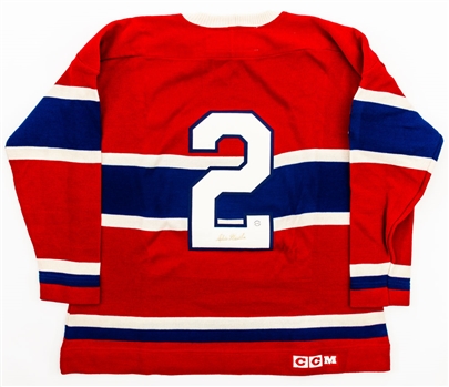 Deceased HOFer Sylvio Mantha Montreal Canadiens CCM Heritage Hockey Jersey with Embedded Signature - JSA LOA