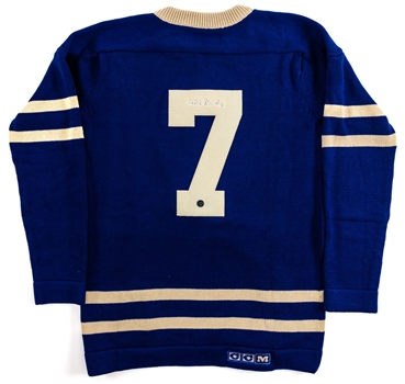 Deceased HOFer Max Bentley Toronto Maple Leafs CCM "Classic Sweaters" Hockey Jersey with Embedded Signature - JSA LOA
