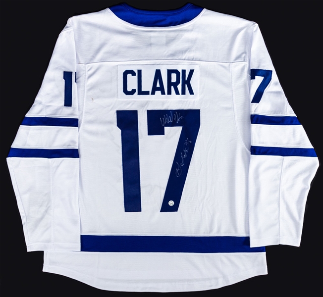 Wendel Clark Signed Toronto Maple Leafs Captain’s Fanatics Jersey with COA 