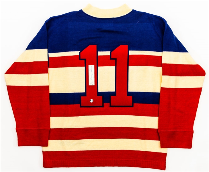 Deceased HOFer Dave Sweeney Schriner New York Americans CCM "Heritage" Hockey Jersey with Embedded Signature - JSA LOA