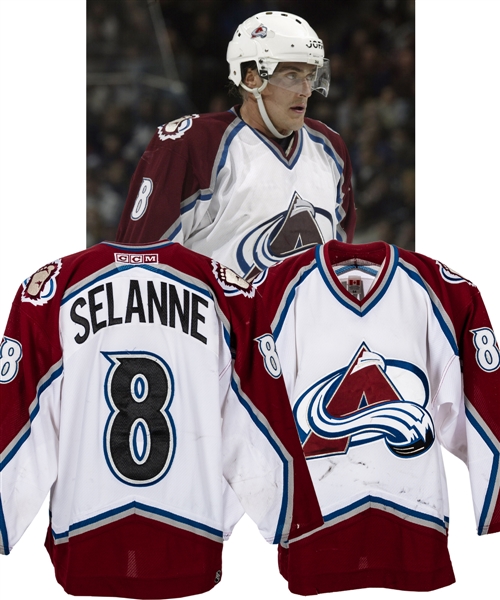 Teemu Selannes 2003-04 Colorado Avalanche Game-Worn Jersey - Photo-Matched!