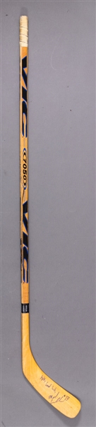 Michael Cammalleri’s Circa Early-2000s Signed Vic 7050 Game-Used Stick 