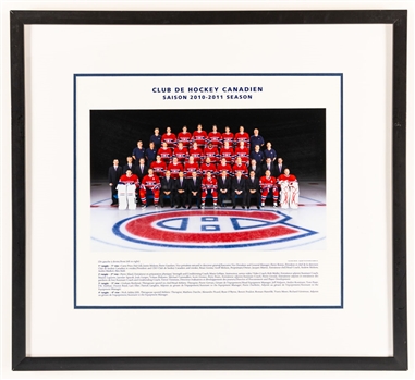 Montreal Canadiens 2010-11 Framed Team Photo from the Montreal Canadiens Archives (21 ½” x 23 ½”) 