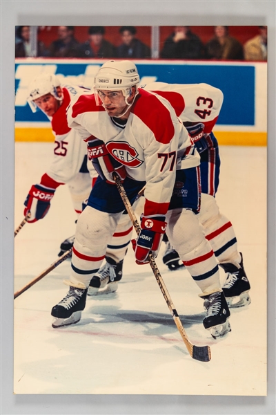 Pierre Turgeon Montreal Canadiens Photo Display from the Montreal Canadiens Archives (27 ½” x 40”)