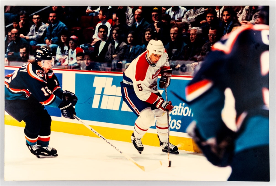 Stephane Quintal Photo Display from the Montreal Canadiens Archives (24” x 36”)