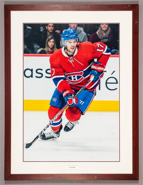 Torrey Mitchell Photo Display from the Montreal Canadiens Archives (32 3/4” x 42 3/4”)