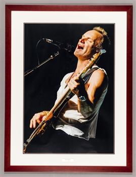 The Police July 25th and 26th 2007 Reunion Tour Bell Centre Framed Sting Photo from the Montreal Canadiens Archives (33” x 43”) 