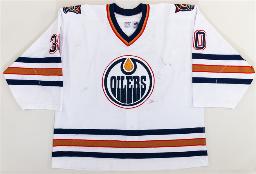 Bob Essensas 1998-99 Edmonton Oilers Game-Worn Jersey with Team LOA