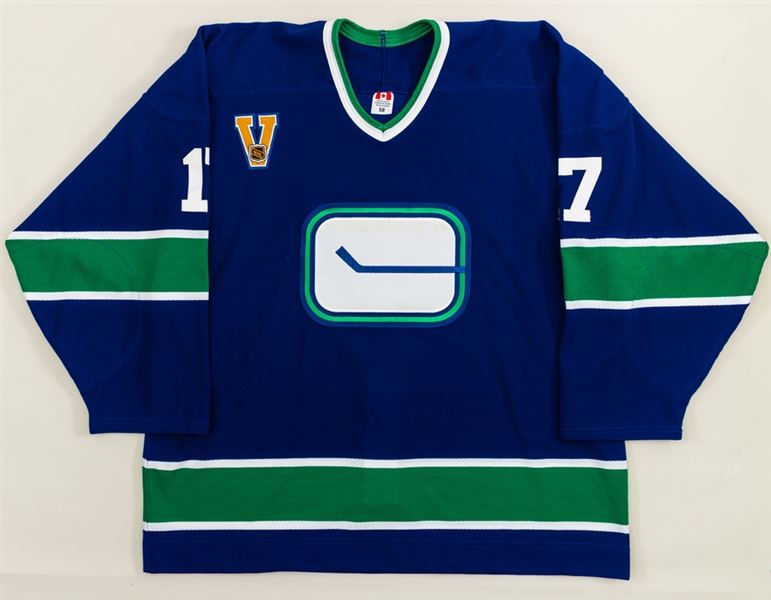 Jason Kings 2003-04 Vancouver Canucks Game-Issued Vintage Jersey with LOA