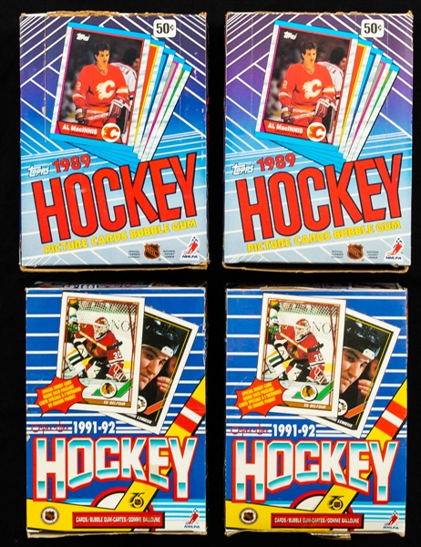 1987-88 to 1993-94 NHL, MLB, NFL Wax Boxes, Packs and Sets Collection