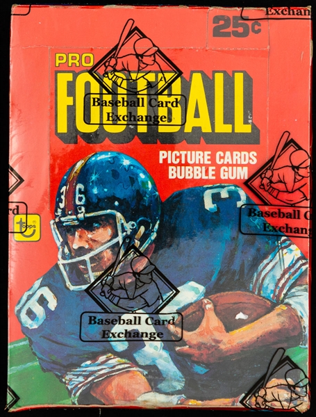 1980 Topps Football Wax Box (36 Unopened Packs) - BBCE Certified - Phil Simms and Ottis Anderson Rookie Card Year! Walter Payton, Terry Bradshaw
