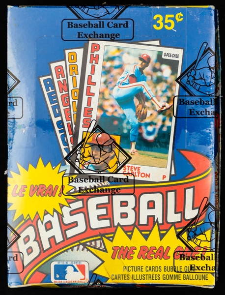 1984 O-Pee-Chee Baseball Wax Box (36 Unopened Packs) - BBCE Certified - Don Mattingly Rookie Card Year Plus Ryan, Ripken Jr, Sandberg, Boggs and More 